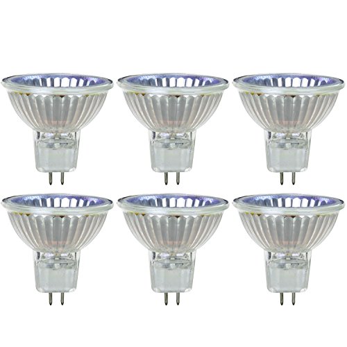 Product Cover Sunlite Series 50MR16/CG/FL/120V/6PK Halogen 50W 120V MR16 Flood Light Bulbs, 3200K Bright White, GU5.3 Base, 6 Pack