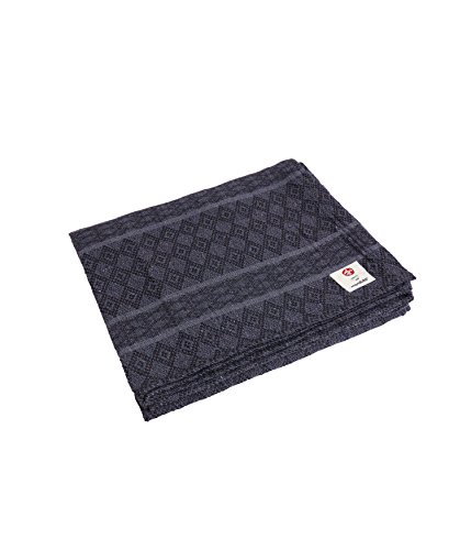 Product Cover Manduka Woven Peruvian Cotton Blend Yoga and Meditation Blanket, 65 x 83 inch, Thunder
