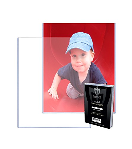Product Cover (100) 4x6 MAX Pro Postcard Photo Hard Rigid Ultra Clear Toploader Holder - 100ct