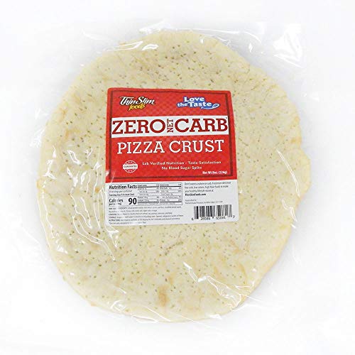 Product Cover ThinSlim Foods 90 Calorie, 0g Net Carb, Love-the-Taste Low Carb Pizza Crust