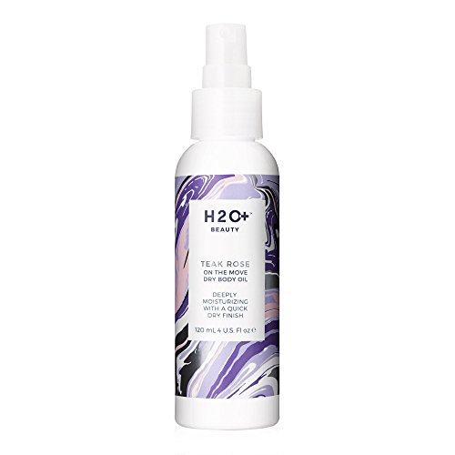 Product Cover Body Oil, Teak Rose On the Move Dry Body Oil by H2O+ Beauty, Deeply Moisterizing with a Quick Dry Finish, 4 Ounce