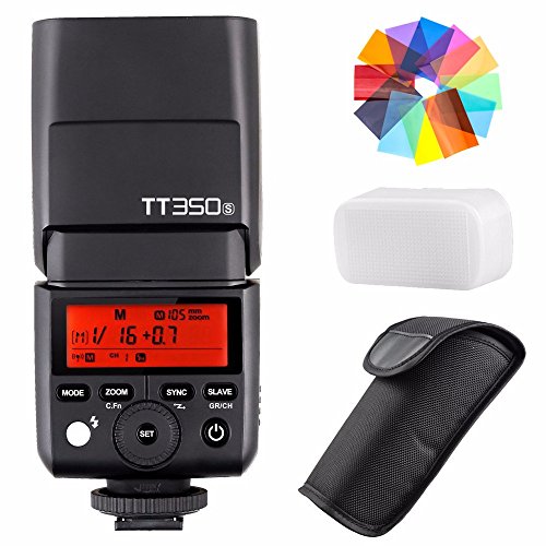 Product Cover EACHSHOT Godox TT350S 2.4G HSS 1/8000s TTL GN36 Wireless Speedlite Flash for Sony Mirrorless DSLR A7 A7R A7S A7-II A7-III A7R-II A7R-III A7S-II A6300 A6000 Color Filter