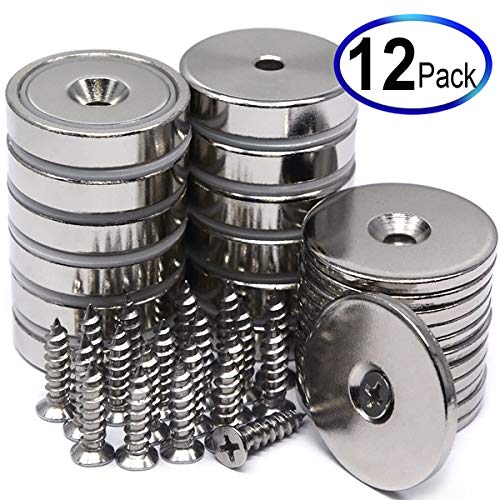 Product Cover CMS Magnetics 88 LB Holding Power Neodymium Cup Magnets w/ #10 Countersunk Hole Dia 1.26