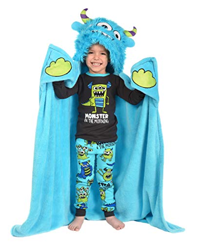 Product Cover Lazy One Animal Blanket Hoodie for Kids, Hooded Blanket, Wearable Blanket