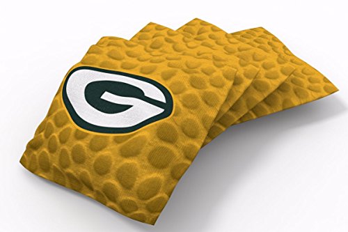 Product Cover PROLINE 6x6 NFL Green Bay Packers Cornhole Bean Bags - Pigskin Design (B)