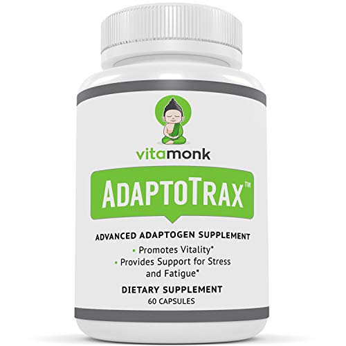 Product Cover AdaptoTraxTM All-in-One Adaptogens Supplement Complex | Anti-Stress, Brain Boost, and Energy Adaptogenic Herbs Blend | Complete Adaptogen Supplements Formula | 60 All-Natural Capsules
