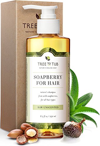 Product Cover Ultra Gentle Shampoo for Very Sensitive Skin by Tree To Tub | pH 5.5 Balanced & Fragrance Free Shampoo for Damaged Scalp, Psoriasis, with Organic Moroccan Oil, Wild Soapberries 8.5 oz