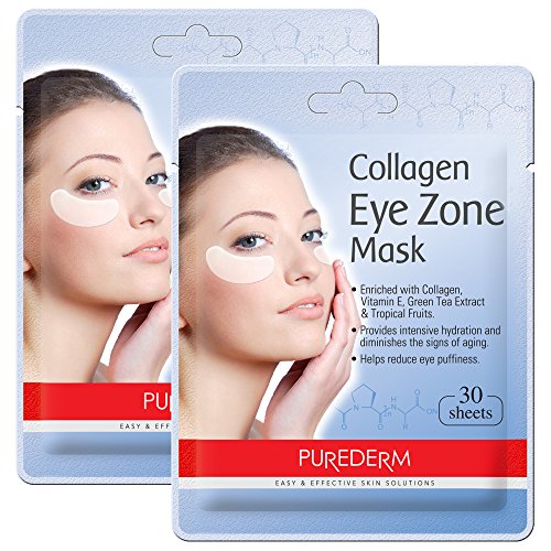 Product Cover 2 Pack Total 60(30 in each pack) Purederm Collagen Eye Zone Pad Patches Mask Wrinkle Care (2 Pack)
