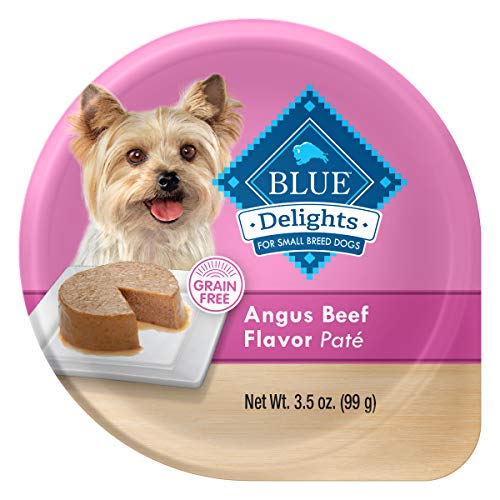 Product Cover Blue Buffalo Divine Delights Natural Adult Small Breed Wet Dog Food Cup, Angus Beef Flavor in Savory Juice 3.5-oz (Pack of 12)