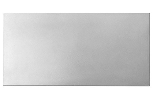 Product Cover totalElement 28 x 14 Inch Brushed Stainless Steel Magnetic Board, Frameless Metal Bulletin Board, Notice/Message Board for Wall (Silver)