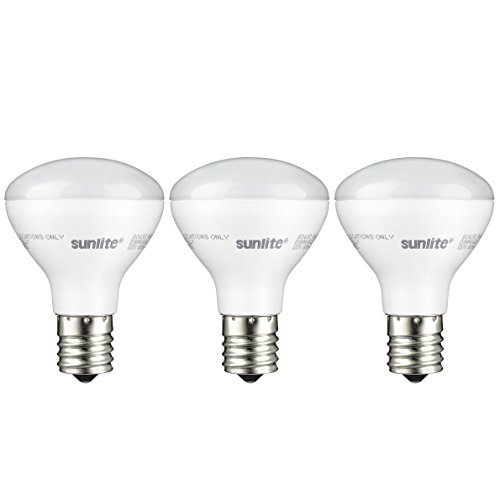 Product Cover Sunlite R14/LED/N/E17/4W/D/27K/3PK 2700K Reflector Floodlight 4 Watt, 25W Equivalent Light Bulbs with Intermediate E17 Base (3 Pack), Warm White
