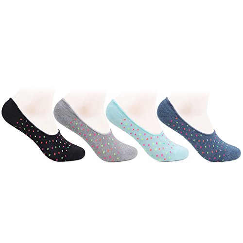 Product Cover Bonjour Women's Cotton & Lycra Socks (BROFL-21-PO4_MulticolorFree Size)