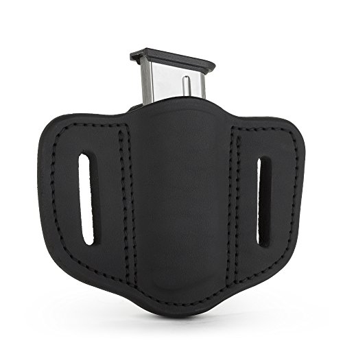 Product Cover 1791 GUNLEATHER Single Mag Holster, OWB Magazine Holster for Belts (Stealth Black)