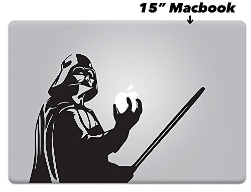 Product Cover DecalPro Designs Star Wars Darth Vader v1 for MacBook Laptop Die-Cut Vinyl Decal Sticker (Pro 15