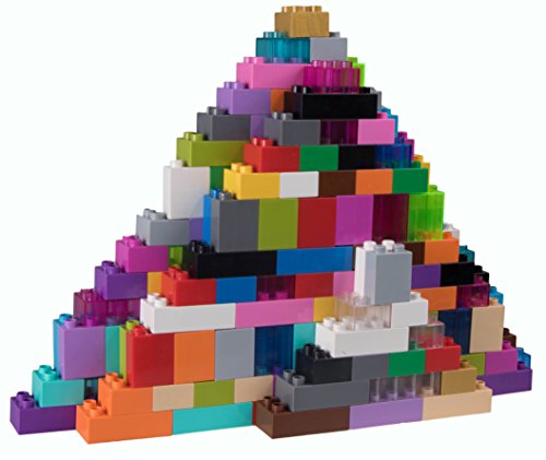 Product Cover Strictly Briks Classic Big Bricks | 100% Compatible with All Major Brands | 2 Large Block Sizes for Ages 3+ Tight Fit Building Bricks in 12 Rainbow Colors | 204 Pieces