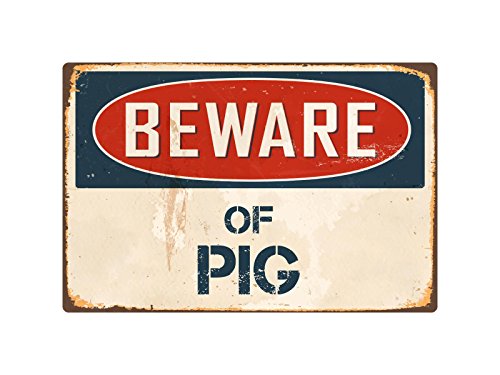Product Cover StickerPirate Beware of Pig 1 8