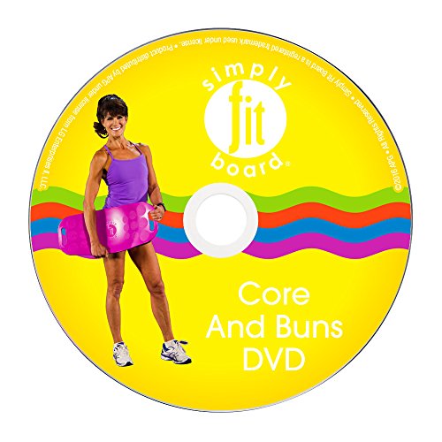 Product Cover Simply Fit Board - Core & Buns Workout Kit, 6 Workouts That are Great for Getting Those 6 Pack Abs & Tighter Buns