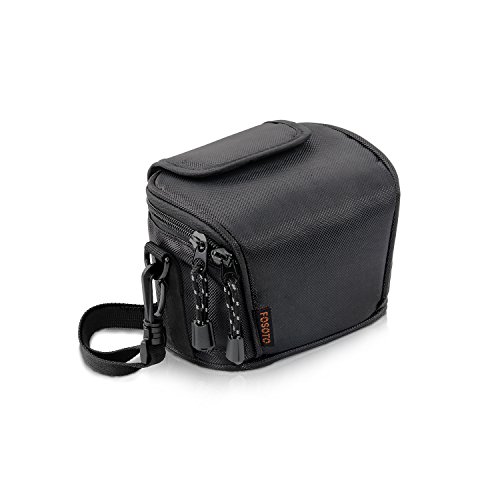 Product Cover FOSOTO Camera Case Bag Compatible for Nikon Coolpix L330 L340 L320 L310 L820 L810 L620,Canon Powershot SX420 SX510 HS G1, Nikon J5 J3 S1 V2 V3,Panasonic Lumix LZ20 LZ30,Sony Video Camera - (Black)