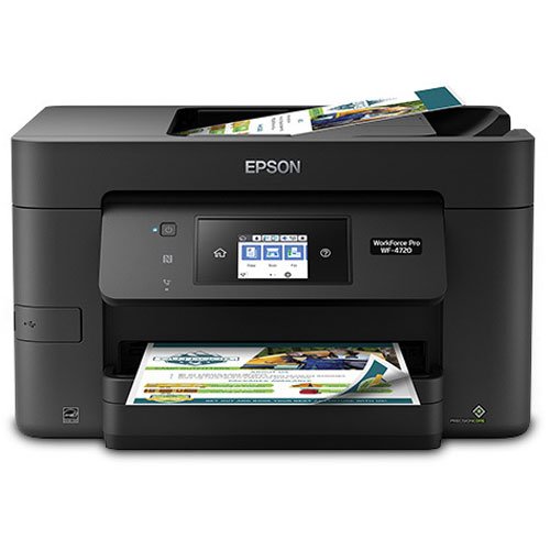 Product Cover Epson Workforce Pro WF-4720 Wireless All-in-One Color Inkjet Printer, Copier, Scanner with Wi-Fi Direct, Amazon Dash Replenishment Enabled