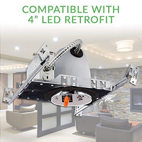 Product Cover 6 Pack 4 New Construction LED Can Air Tight IC Housing LED Recessed Lighting