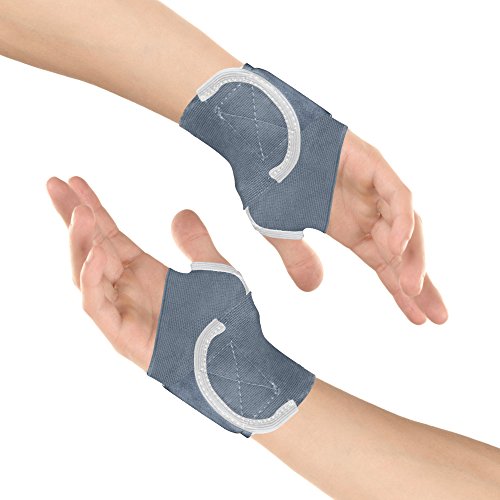 Product Cover Healthgenie 10631 Wrist Brace with Thumb Support One Size Fits Most PACK OF 2(Grey)