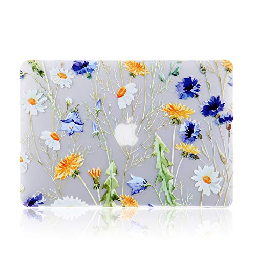 Product Cover iDonzon MacBook Air 13 inch Case (2010-2017 Release), 3D Effect Matte Clear See Through Hard Case Cover Only Compatible MacBook Air 13.3 inch (Model: A1369 & A1466) - Floral Pattern