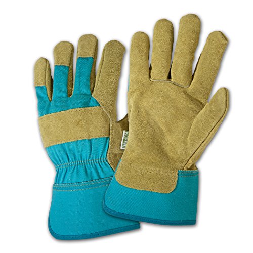 Product Cover DIRTY WORK DW23000 Split Cowhide Leather Landscaping Work Gloves: Women's Small/Medium, 1 Pair