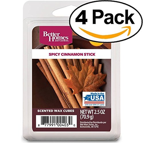 Product Cover Better Homes and Gardens Spicy Cinnamon Stick Scented Wax Cubes (4 Pack)