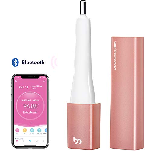 Product Cover Basal Thermometer for Ovulation, Smart Quiet BBT Thermometer with Bluetooth for Nature Family Planning, Fertility Monitor and Period Tracker with Femometer APP (iOS & Android) from Femometer Vinca