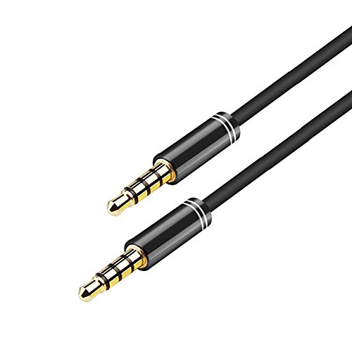 Product Cover ARCHEER 3.5mm Male to Male Audio Cable 4 Pole Stereo Aux Cable/Auxiliary Cable/Aux Cord for Headphones, PS4, Smartphone, Tablets, Headset, PC, Laptop (5ft/1.5m)
