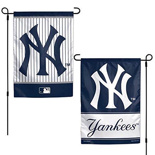 Product Cover WinCraft MLB New York Yankees 12x18 Garden Style 2 Sided Flag, One Size, Team Color