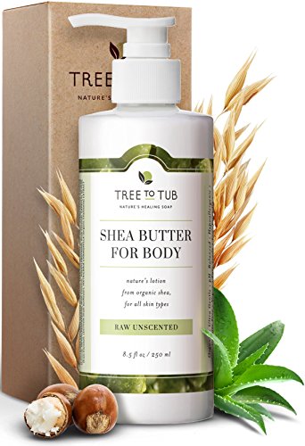 Product Cover Real, Sensitive Skin and Eczema Lotion by Tree To Tub - pH 5.5 Balanced, Fragrance Free Lotion for Men and Women. Eczema, Psoriasis Treatment with Organic Shea Butter, Cocoa Butter, Aloe Vera 8.5 oz