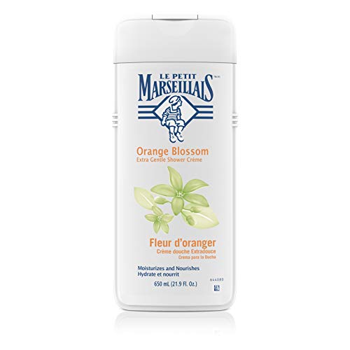 Product Cover Le Petit Marseillais Extra Gentle Shower Crème with Orange Blossom, Moisturizing & Nourishing French Body Wash for pH Neutral for Skin, 21.9 fl. oz