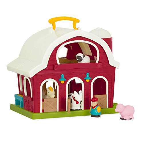 Product Cover Battat - Big Red Barn - Animal Farm Playset for Toddlers 18M+ (6Piece)