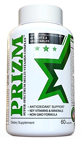 Product Cover PRIZM - Daily Multivitamin for Men and Women - Premium Multi Vitamins Packed with 42 Fruits, Vegetables & Superfood - Antioxidant & Cognitive Support - Non-GMO Formula