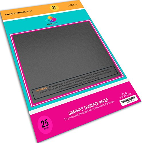Product Cover Graphite Transfer Carbon Paper - 25 Sheets (9