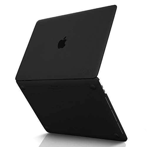 Product Cover Kuzy - MacBook Pro 15 inch Case 2019 2018 2017 2016 Release A1990 A1707, Hard Plastic Shell Cover for Newest MacBook Pro 15 case with Touch Bar Soft Touch - Black