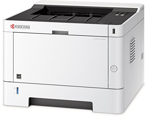 Product Cover Kyocera 1102RW2US0 ECOSYS P2235dw Monochrome Network Laser Printer, 37 ppm B&W, 600 x 600 DPI Up To Fine 1200 DPI, Standard Stackless Duplex, Wireless and Wi-Fi Direct Capability, 256 MB Memory