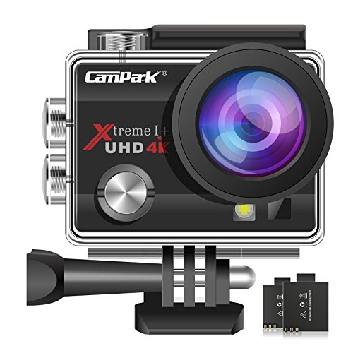 Product Cover Campark ACT74 Action Camera 16MP 4K WiFi Underwater Photography Cameras 170 Degree Ultra Wide Angle Lens with 2 Pcs Rechargeable Batteries and Mounting Accessories Kits
