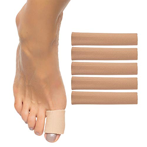 Product Cover ZenToes Open Toe Tubes Fabric Gel Lined Sleeve Protectors for Corns, Blisters, Hammertoes - 5 Pack - 29