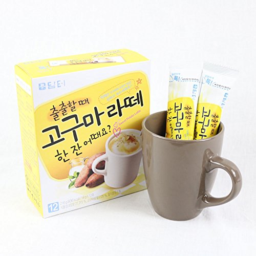 Product Cover DAMTUH Rich Sweet Potato Latte, Instant Milk Tea with Sweet Potato Blend, Meal Replacement, 12 Sticks