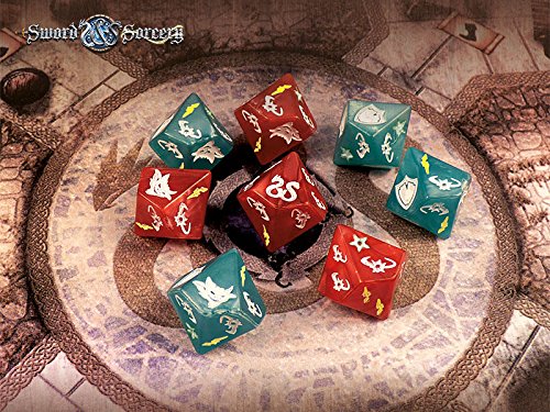 Product Cover Sword and Sorcery: Custom Dice Pack (8)