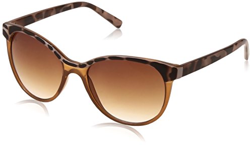 Product Cover MTV Retro Cat-Eye Style Two-Tone Light Weight 100% UV Blocking Shatterproof Polycarbonate Lens Sunglasses MTV-135 (Brown, Brown)