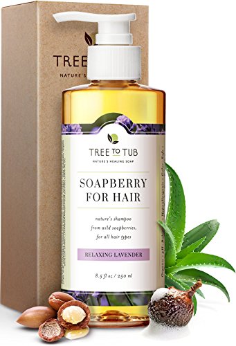 Product Cover Moisturizing Shampoo for Sensitive Skin by Tree To Tub - pH 5.5 Balanced, Perfect for Dry Hair, Dandruff and Itchy Scalp, with Organic Argan Oil, Wild Soapberries, Natural Lavender Oil 8.5 oz