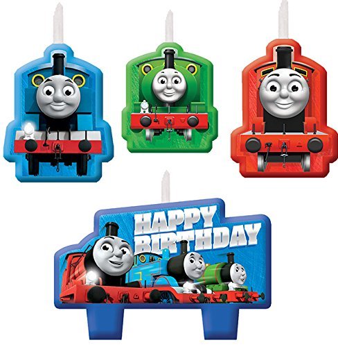 Product Cover amscan 171752 Thomas All Aboard Birthday Candle, One Size, Multicolor
