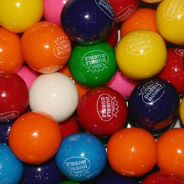 Product Cover Dubble Bubble Assorted 24mm Gumballs 1 Inch, 3 Pounds Approximately 165 Gum Balls Approximately 165 Gumballs