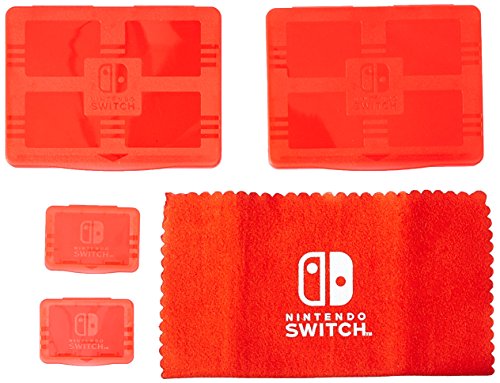 Product Cover Nintendo Switch Protection Pack - Screen Protector, Cleaning Cloth, Game Card Cases, Micro SD Cases