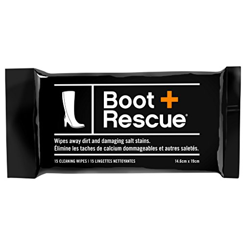 Product Cover BootRescue All Natural Cleaning Wipes for Leather & Suede Shoes & Boots - Resealable Pack of 15