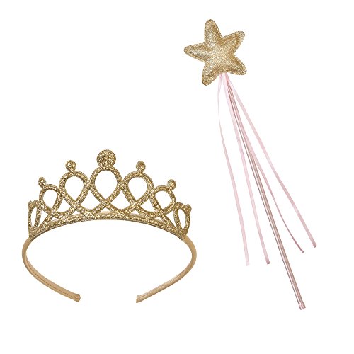 Product Cover Talking Tables Pink bachelorette birthday party decorations for girls, baby showers Tiara And Fairy Wand Set, One Size