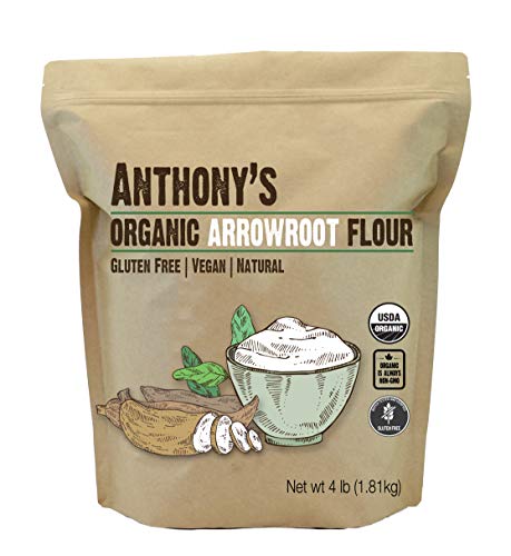 Product Cover Anthony's Organic Arrowroot Flour, 4lb, Batch Tested Gluten Free, Non GMO